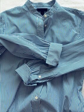 J. Crew Cotton Striped Bodysuit-style Shirt